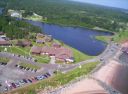 Vue aérienne de Pictou Lodge Resort